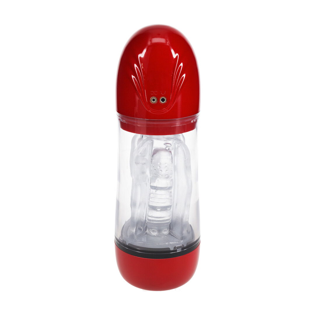 SonicPull - Suction and Vibration Masturbator Pump - Multimedia Enhanced - Metallic Red - Afbeelding 3