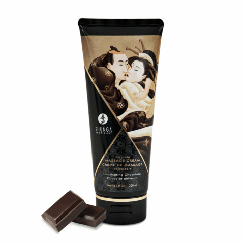 Kusbare Massagecrème - Verslavende Chocolade - 7 floz / 200 ml