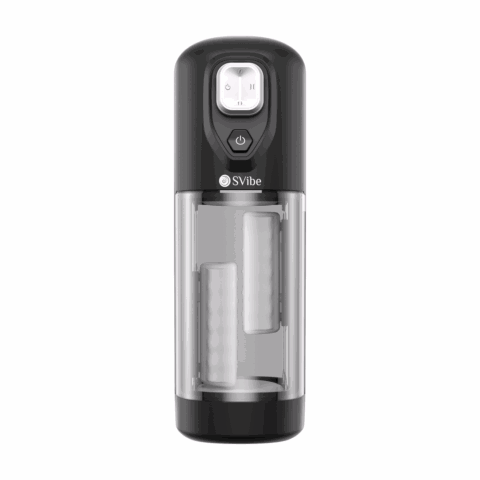 Ikon VOLT - Vibrerende Wrijvende Verwarmende Masturbator - Doorzichtig