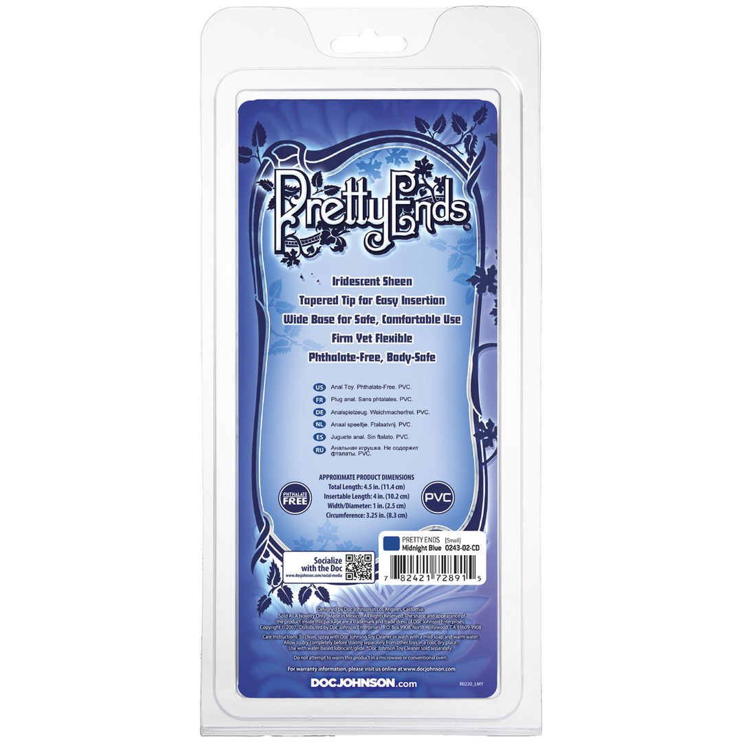 Iridescent Butt Plug - Klein - Middernacht Blauw - Afbeelding 3