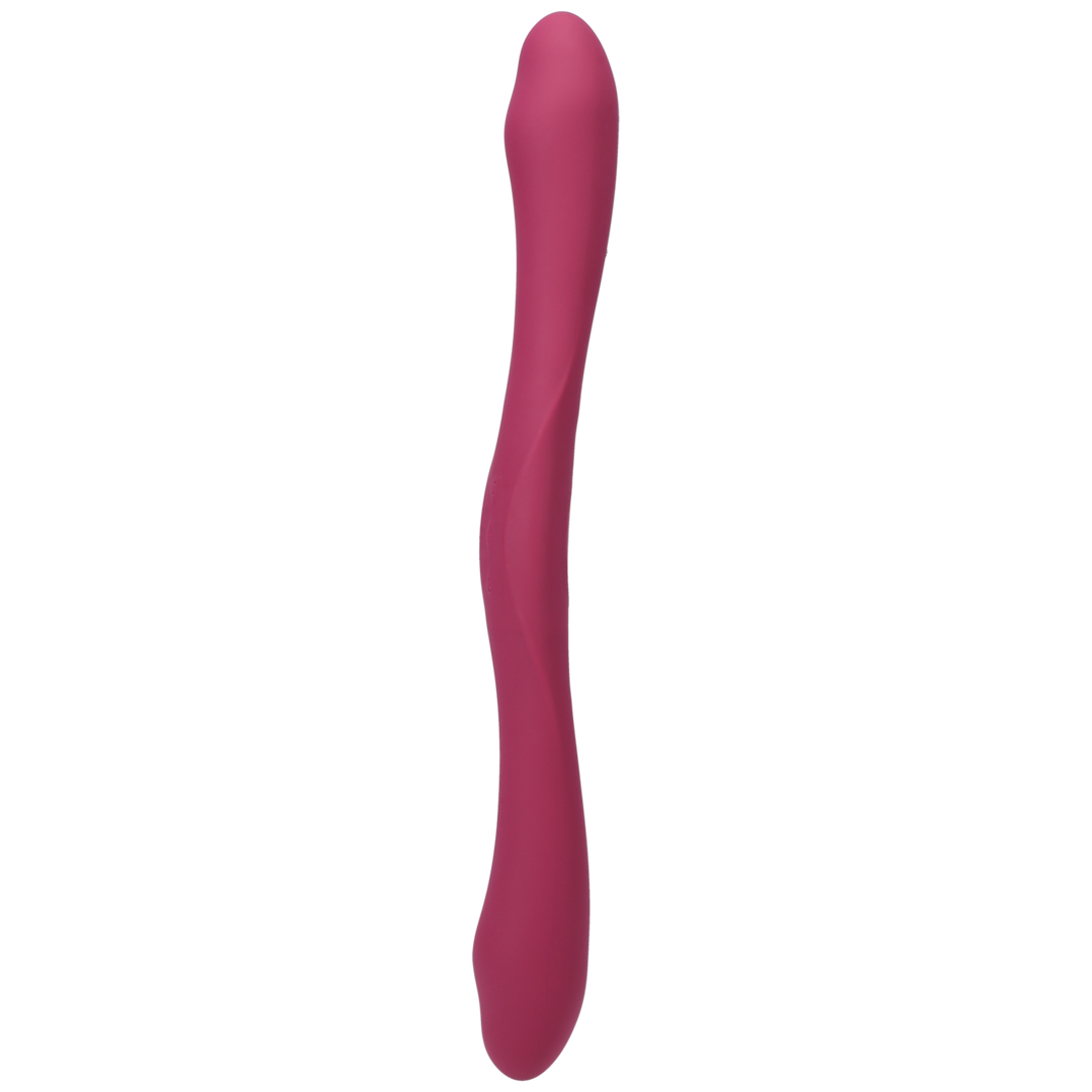 Duet - Dubbel Eind Vibrator met Draadloze Afstandsbediening - Berry - Afbeelding 3