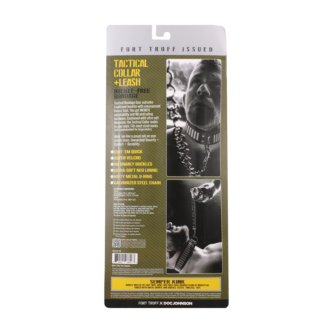 Tactische Halsband en Leash - Zwart/Groen - Afbeelding 3