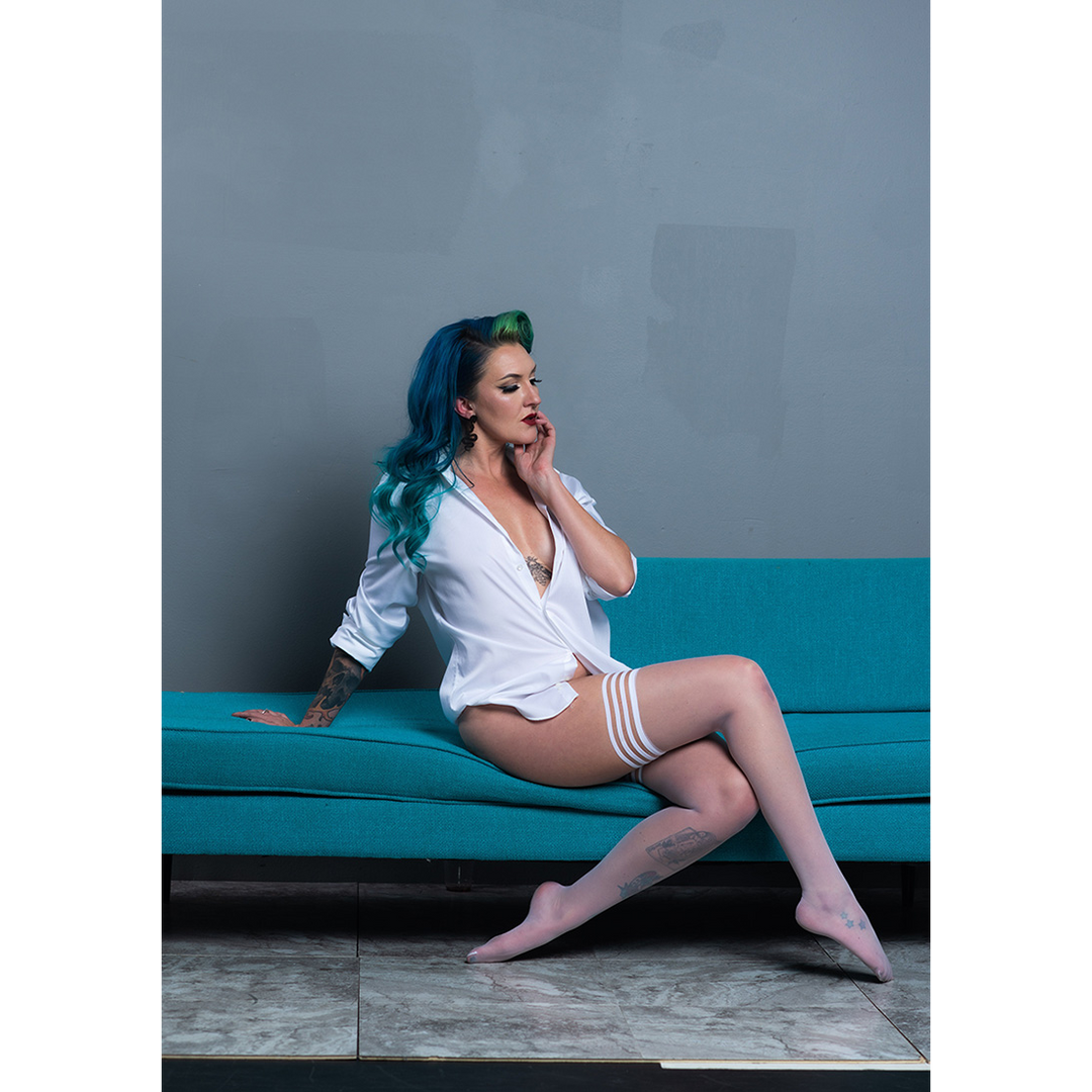 Ashley - Thigh High - C - Wit - Afbeelding 3