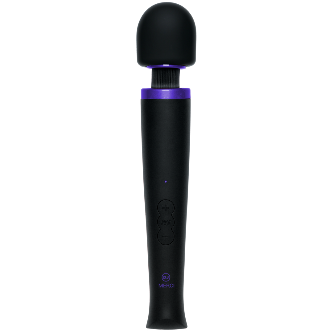 Oplaadbare Power Wand - Ultra-Krachtige Silicone Wand Massager - Zwart