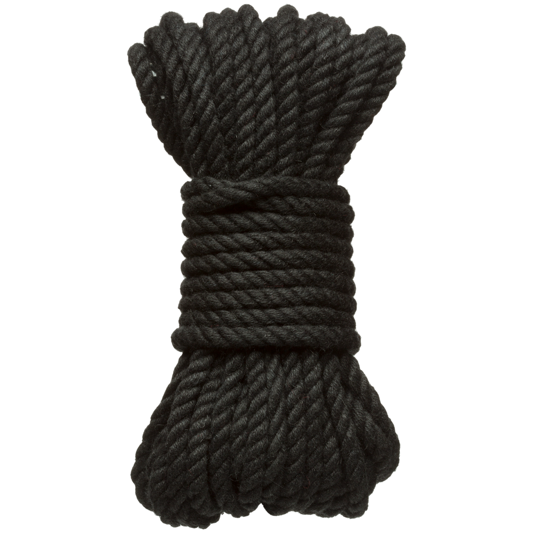 Bind en Tie - 6mm hennep bondage touw - 30 ft - zwart