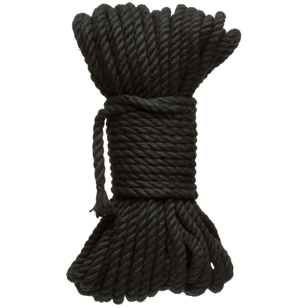 Bind en Tie - 6mm Jute Bondage Touw - 50 ft - Zwart