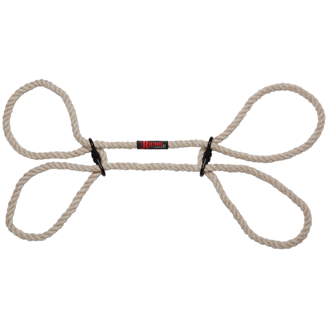 Beperk - 6mm hennep pols- of enkelbanden - Natuurlijk - Afbeelding 3