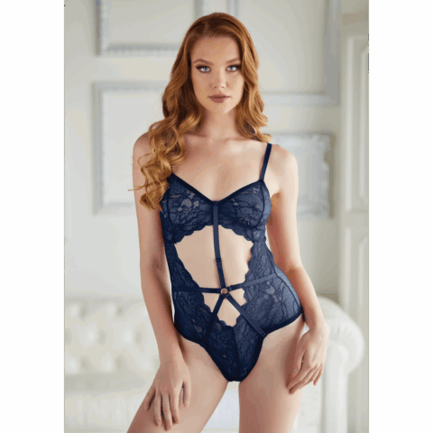 Lace and Mesh Teddy - L/XL