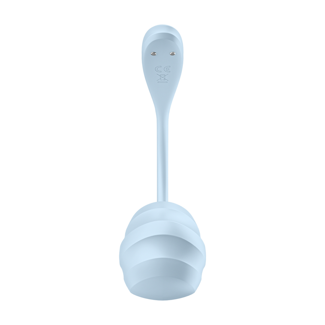 Glad Petal Connect App - Draagbare Koppel Vibrator - Lichtblauw - Afbeelding 3