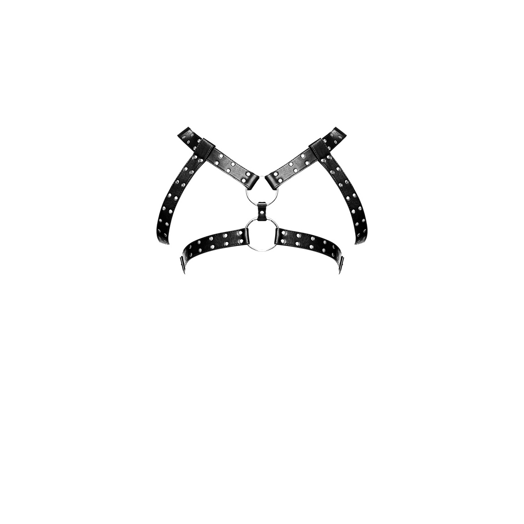 Gemini - Imitatie Leren Harnas - One Size - Zwart - Afbeelding 3