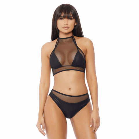 Impulse Top and Panty - Black