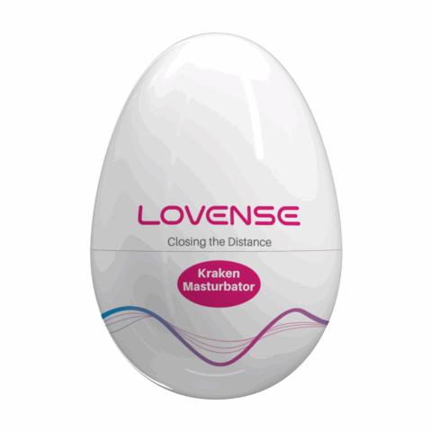 Kraken - Single - Zachte Rekbare Ei Masturbator - Wit