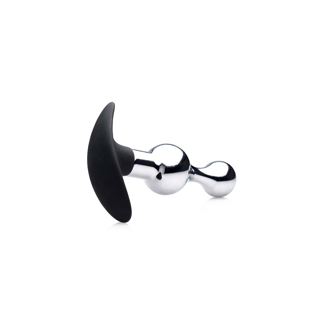 Donkere Druppel Metaal Silicone Parels Anal Plug - Afbeelding 3