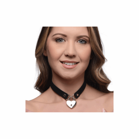 Lock-It - Choker met Hart Slot en Sleutel