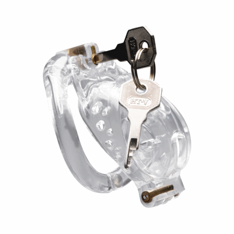 Dubbele Lockdown - Verstelbare Lockable Chastity Cage