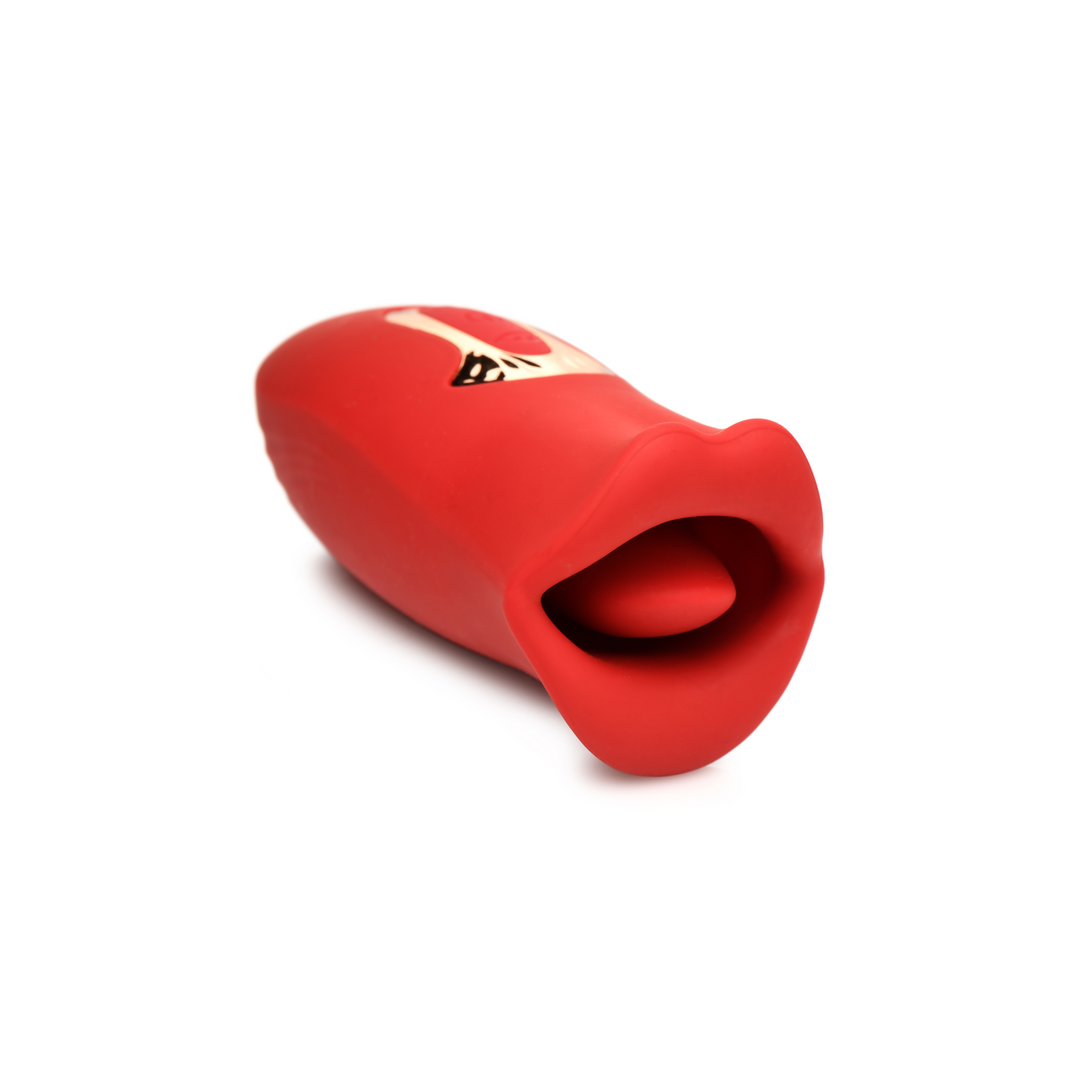 Kiss and Tell - Silicone Kissing en Vibrerende Clitorisstimulator - Rood - Afbeelding 2