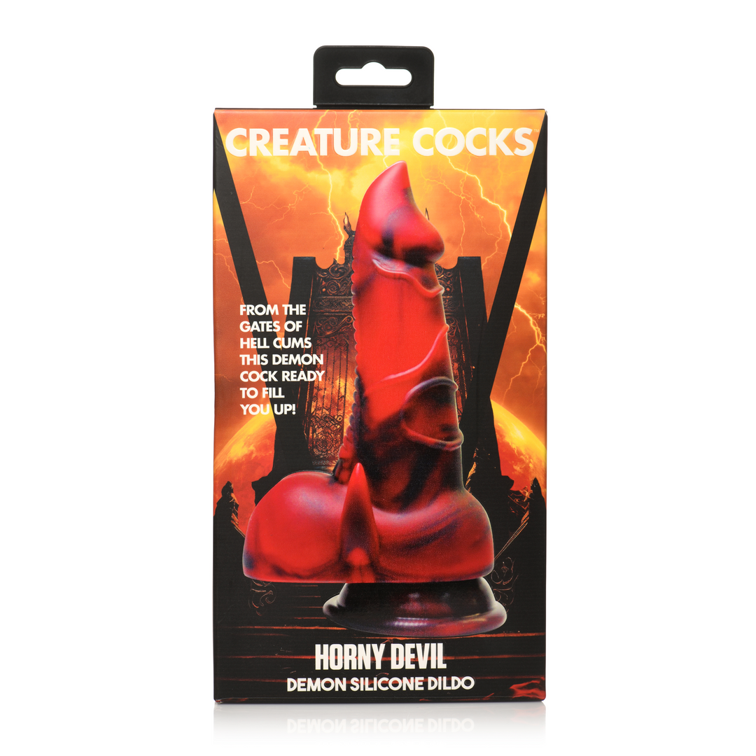 Horny Devil - Demon Silicone Dildo - Rood - Afbeelding 3