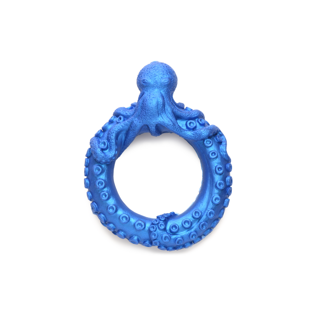 Poseidon's Octo-Ring - Siliconen Cockring - Blauw - Afbeelding 2