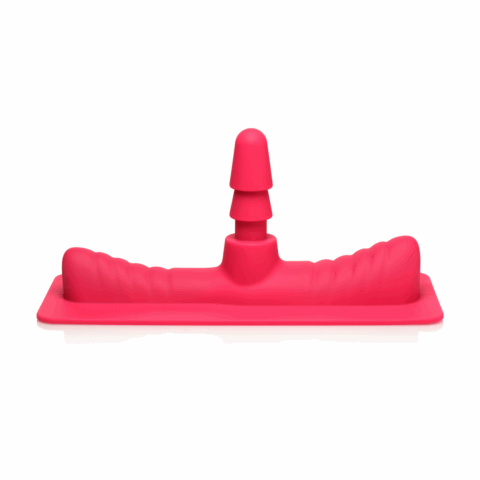 Zadeladapter met Dildo - Roze/Vleeskleur