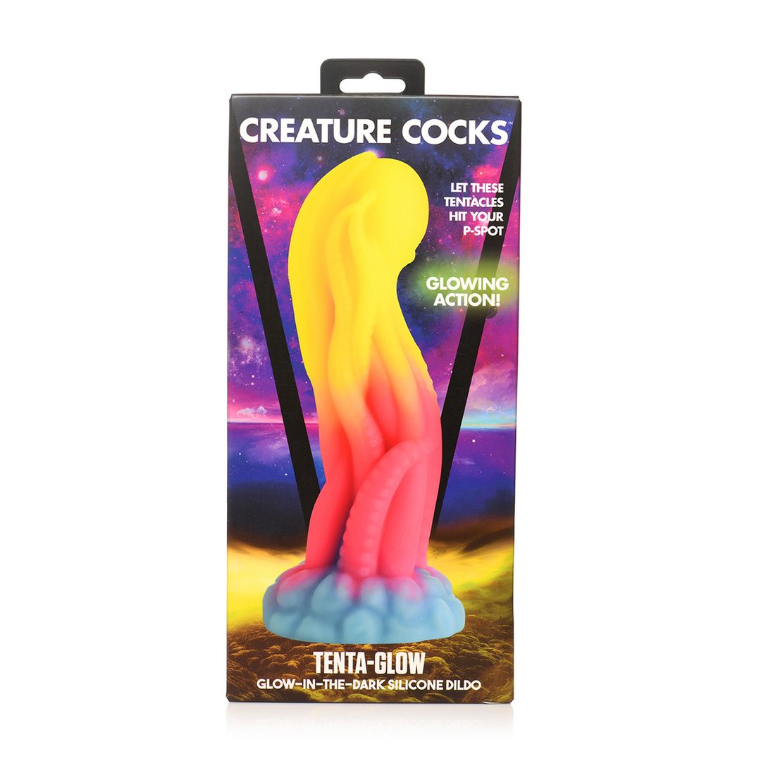 Tenta Glow - Glow-in-the-Dark Silikon Dildo - Afbeelding 3