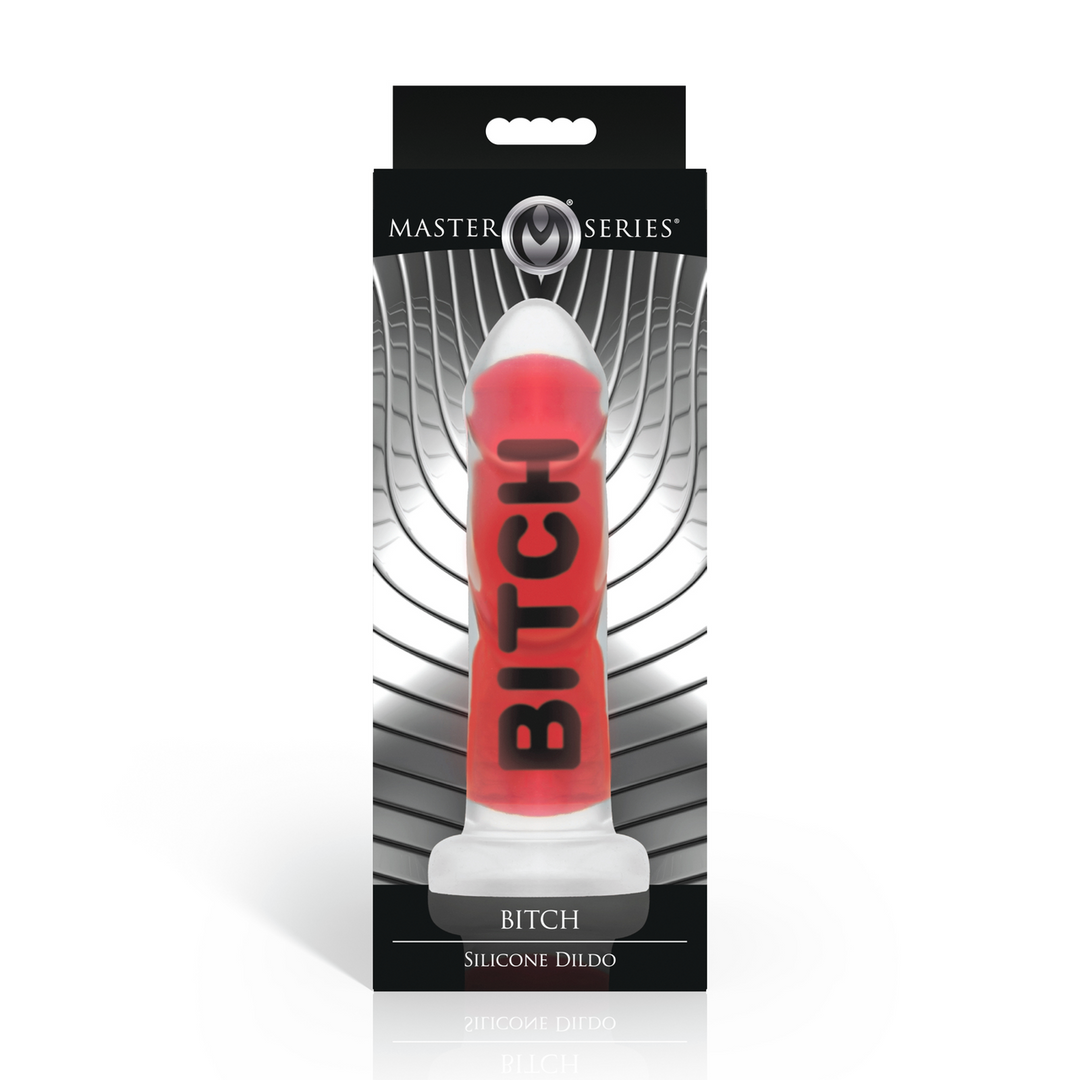 BITCH - Siliconen Dildo - Rood - Afbeelding 3