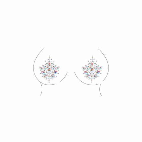 Stralende Nipple Bling Sticker