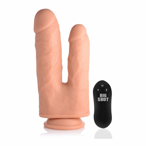 Double Shot Liquid Silicone Double Penetration Dildo - 8 / 20,5 cm