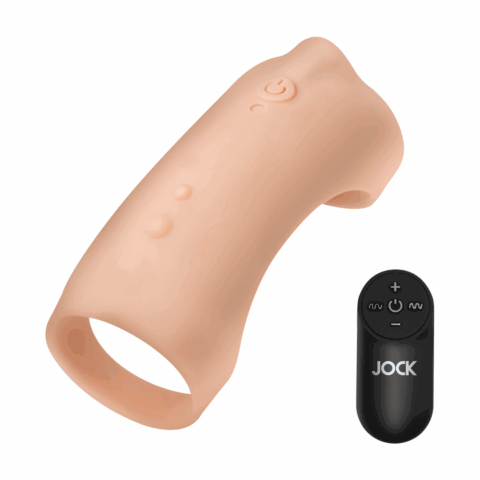 Vibrerende Siliconen Penis Sleeve - Licht