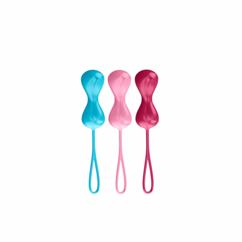 Power Balls - Kegel Balls - 3 Stuks - Turquoise/Rood/Roze