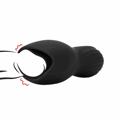 Vibrerende Masturbator Sleeve - Lakritz Zwart