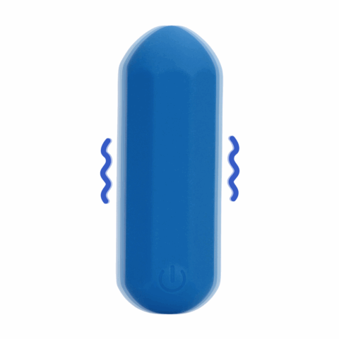 Hexagon Vorm Bullet Vibrator - Jetset Blauw
