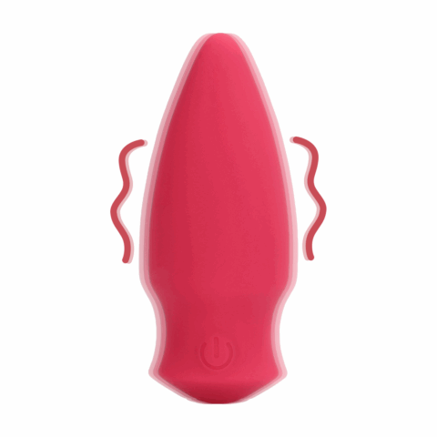 Kegelvormige Bullet Vibrator - Blushing Red