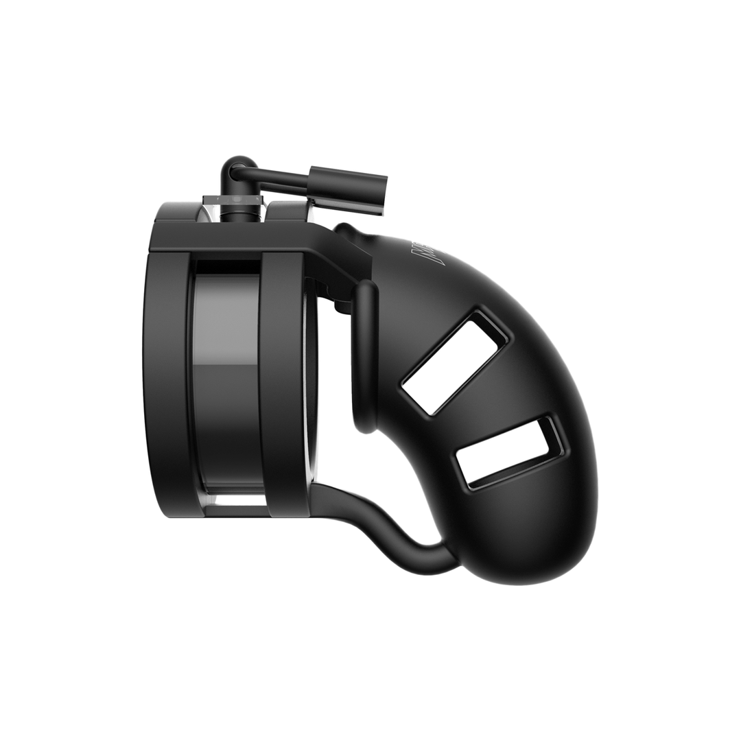 Model 18 Chastity Cock Cage met Ballsplitter - 3.5 / 9 cm - Afbeelding 3