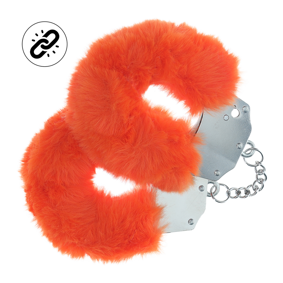 Zware Fluffy Handboeien - Oranje
