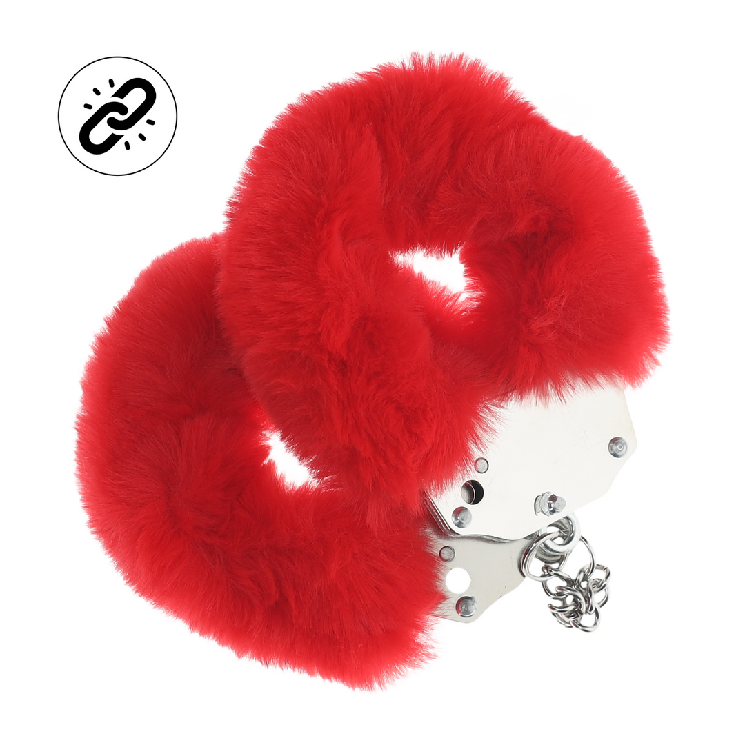 Zware Fluffy Handboeien - Rood