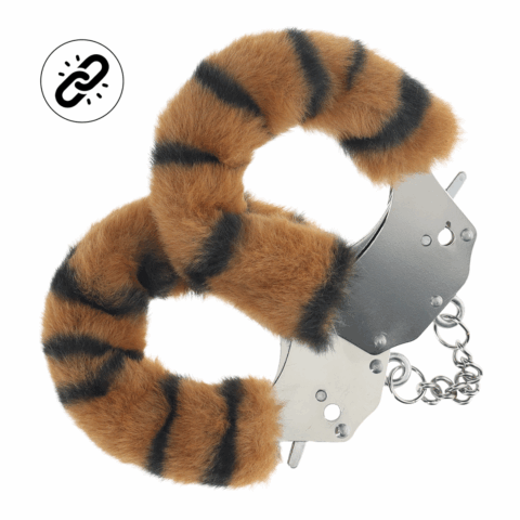 Zware Fluffy Handboeien - Tijger