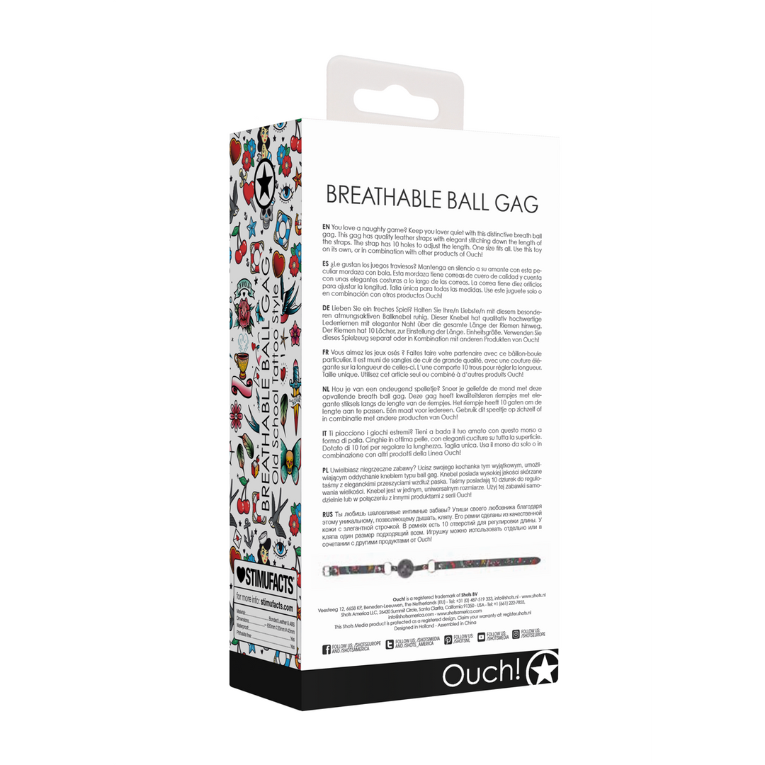 Ademend Ball Gag - Afbeelding 3