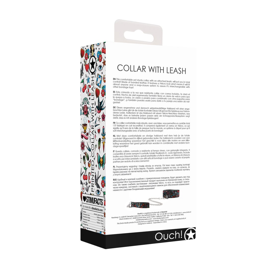 Bedrukte Halsband met Lijn - Afbeelding 3