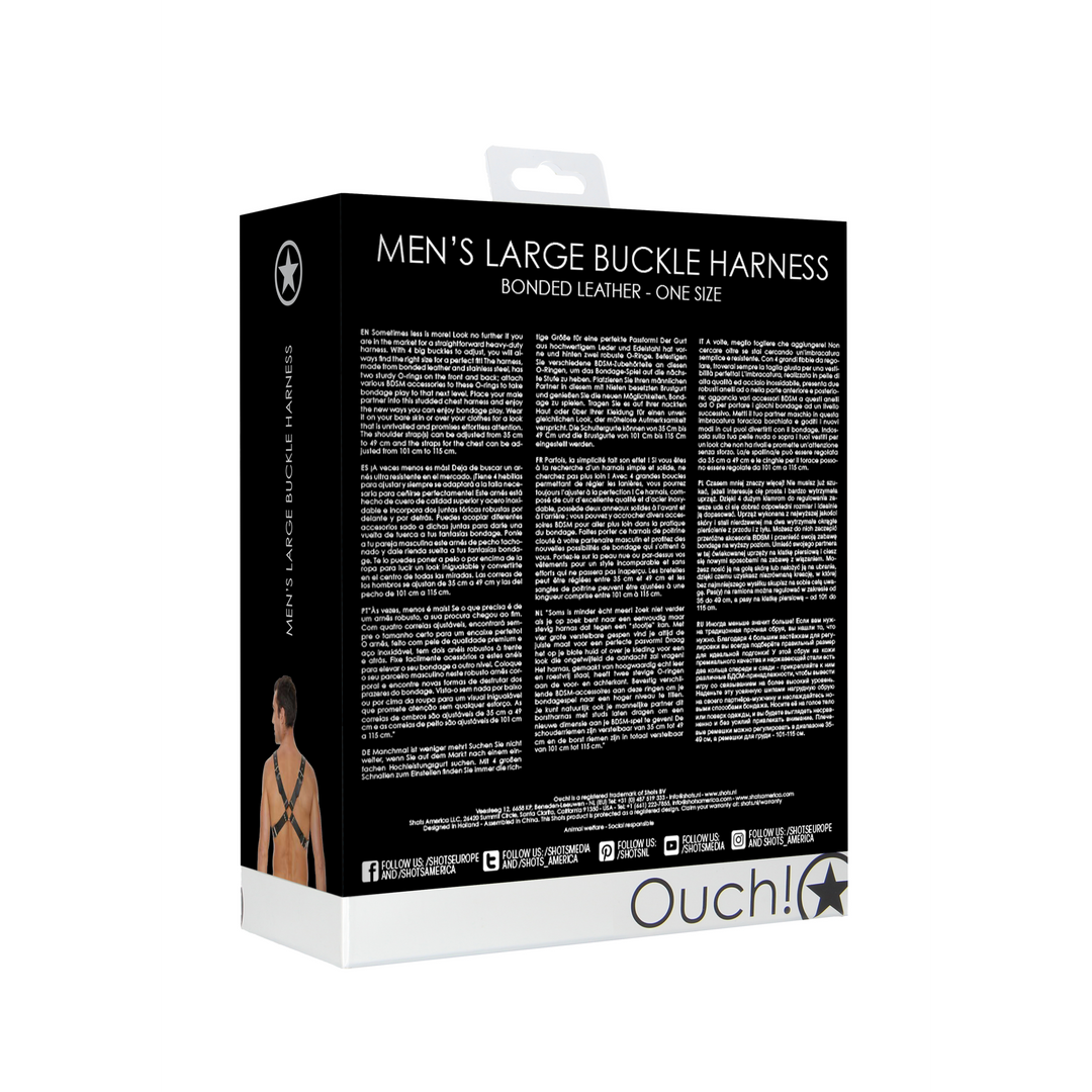 Leren Harnas met Grote Gesp - Eén Maat - Afbeelding 3