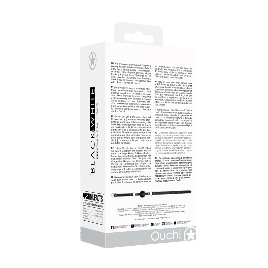 Ademend Ball Gag - Afbeelding 3