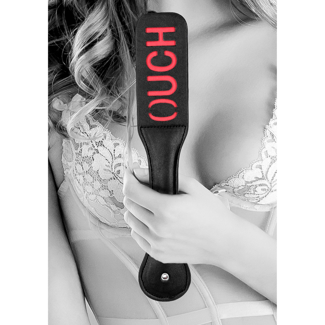 Gelijmde Leren Peddel Ouch