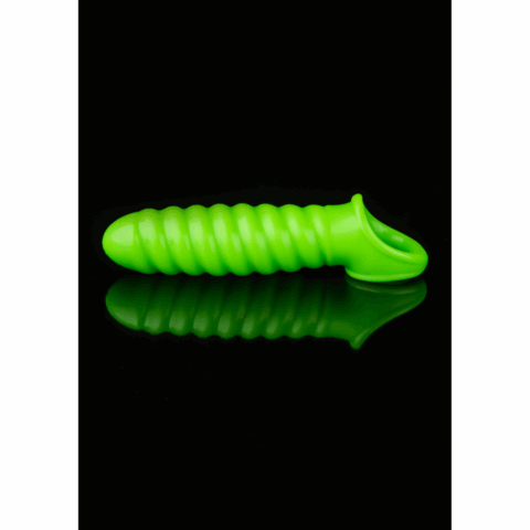 Swirl Rekbare Penis Sheath - Glow in the Dark