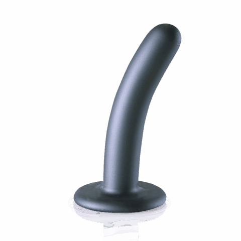 Zachte Siliconen G-Spot Dildo - 5'' / 12 cm - Gunmetal