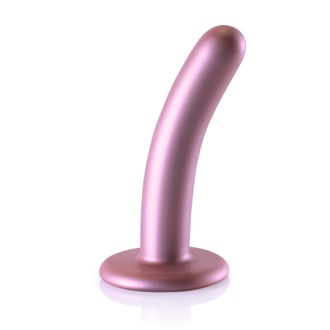 Smooth Silicone G-Spot Dildo - 5'' / 12 cm - Roségoud