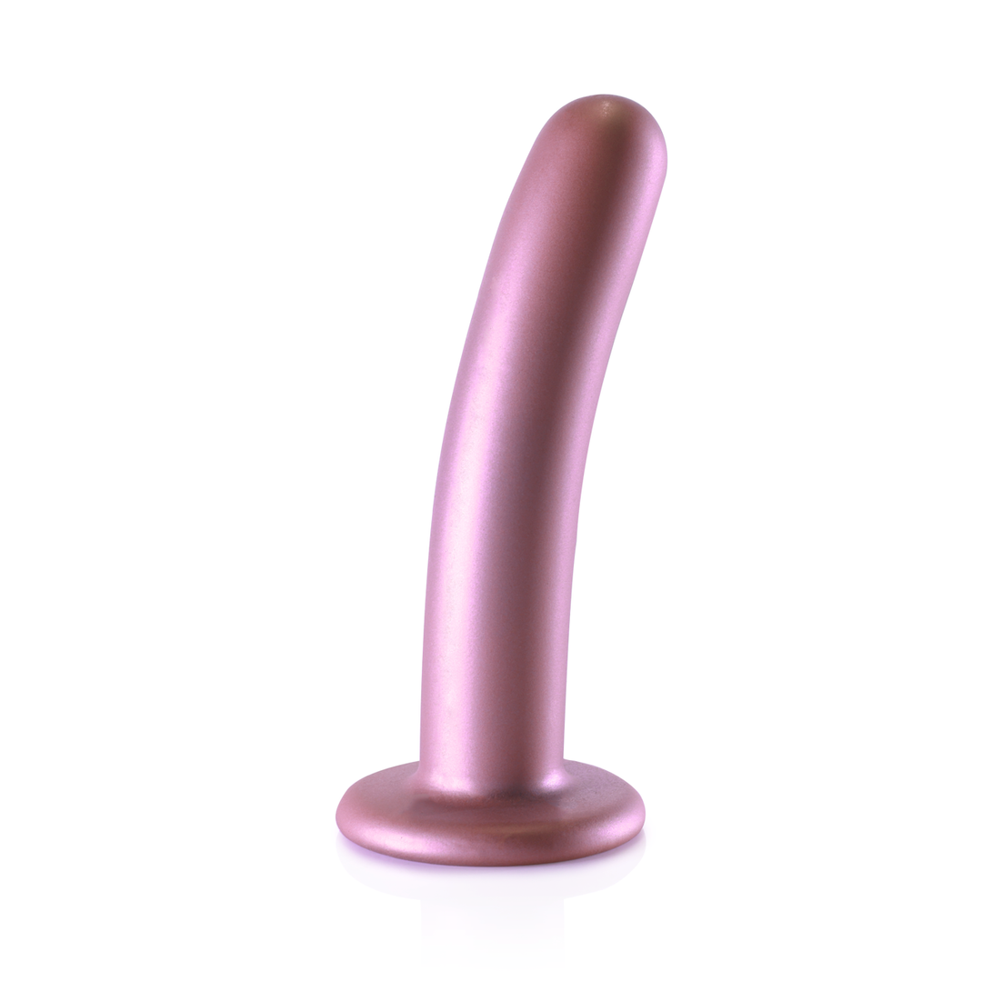 Glad Silicone G-Spot Dildo - 6'' / 14,5 cm - Rose Gold - Afbeelding 3