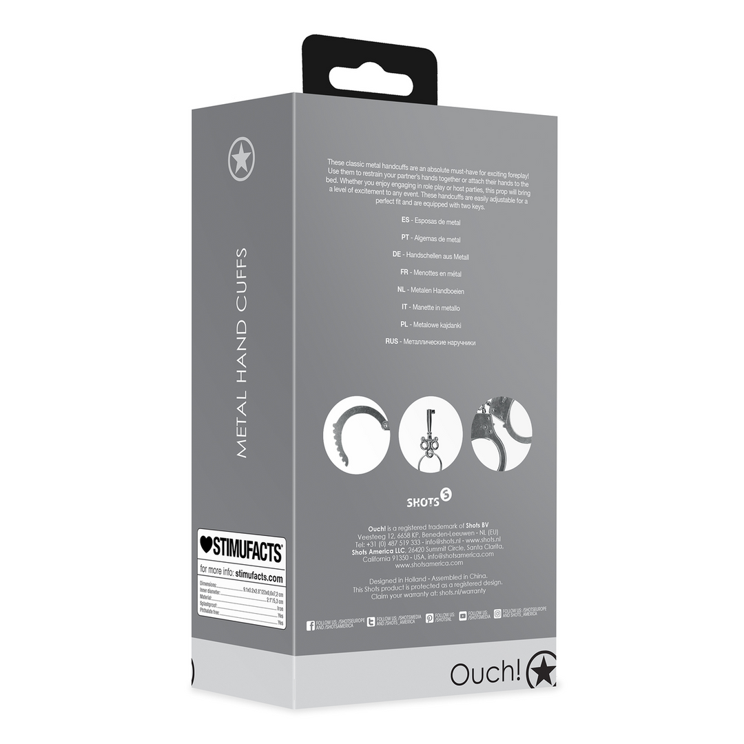 Metalen Handboeien - Zilver - Afbeelding 3