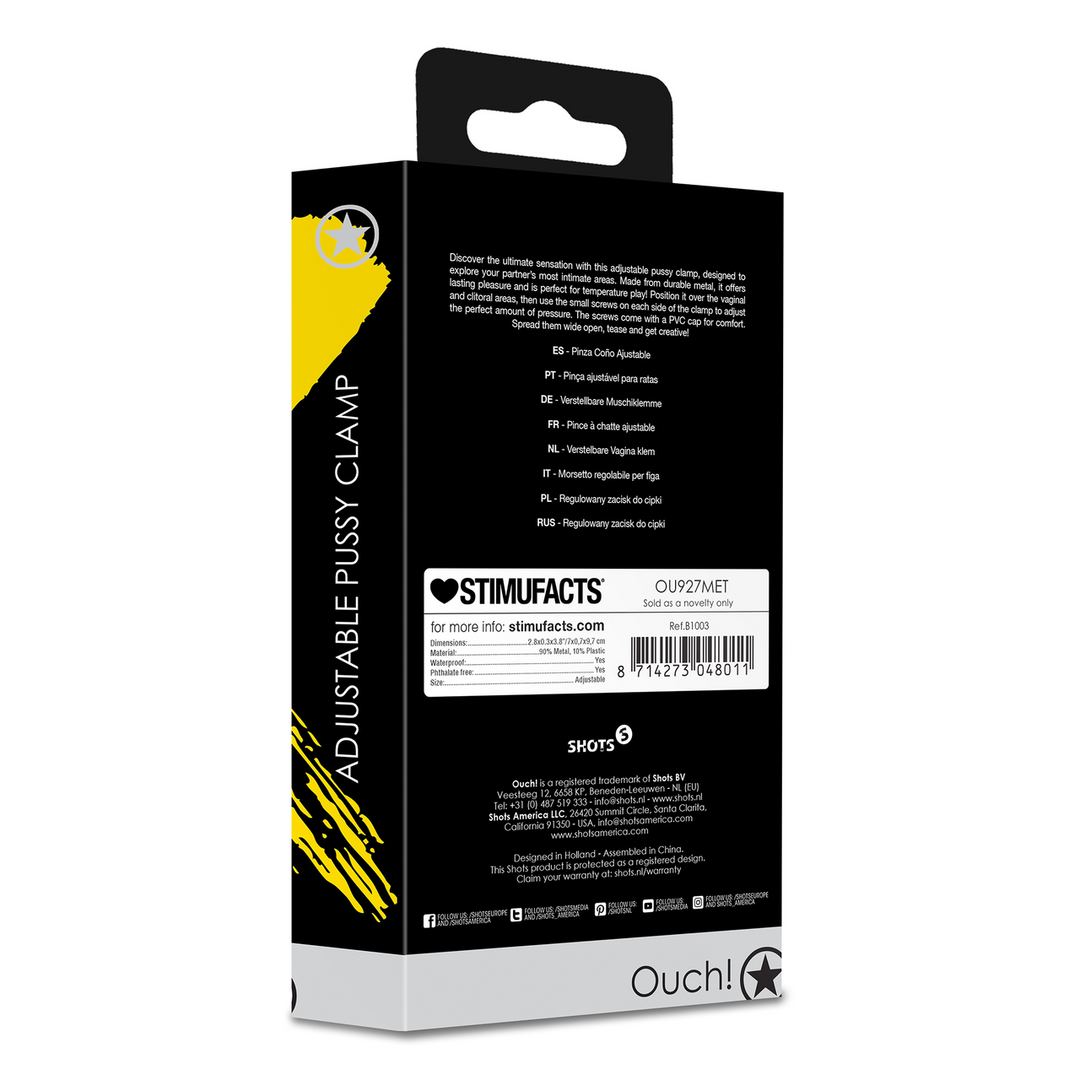 Verstelbare Pussy Clamp - Zilver - Afbeelding 3