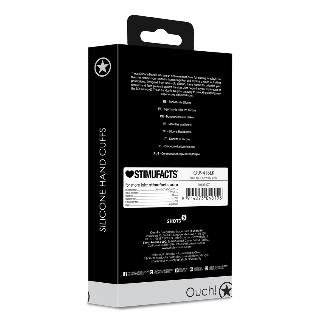 Siliconen Handboeien - Zwart - Afbeelding 3