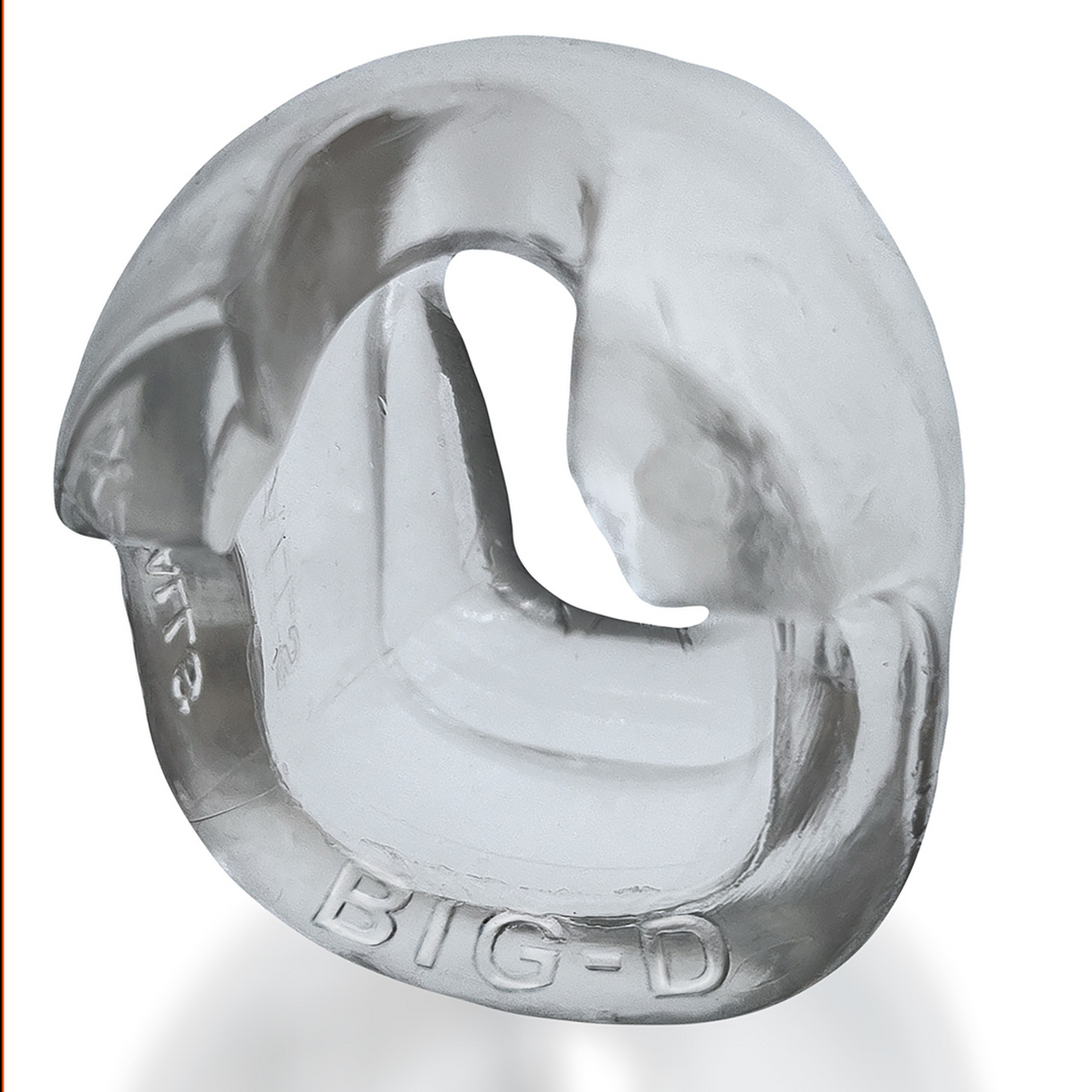 Big-D - Bigger Bulge Cockring met Shaft Grippers - Doorzichtig - Afbeelding 3