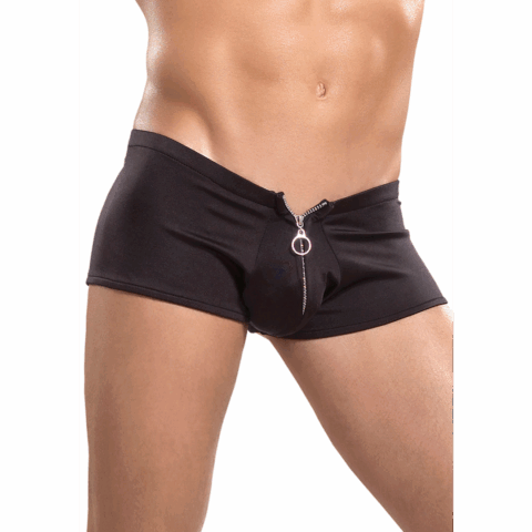 Shorts met Rits - L/XL - Zwart